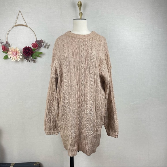NWT Free People Womens Good As Gold Sweater Dress Size Medium - Picture 1 of 15